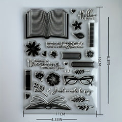 Reusable Silicone Rubber Transparent Stamps for Card Making and Scrapbooking