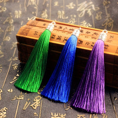1PC 9 Candy Tassel Pendants DIY Earring Bag Necklace Ornament Making