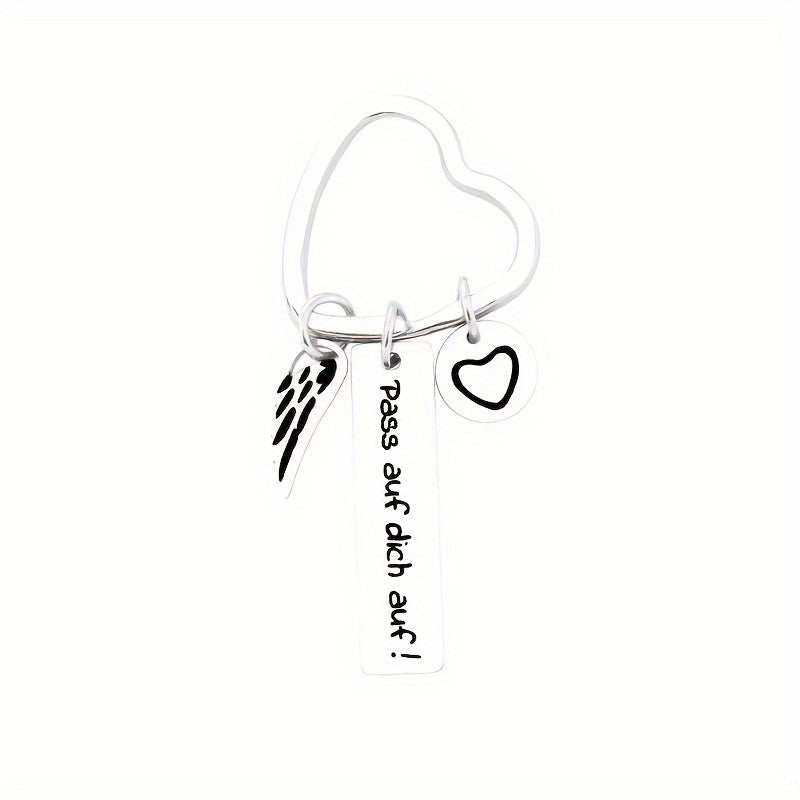 Heart Shaped Keychain Pendant for Car Keys Backpacks Wallets