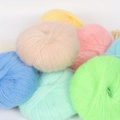 Soft Mohair Yarn for DIY Crocheting and Knitting