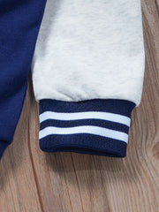 Boys Casual Baseball Jacket With M Patch for Autumn & Spring