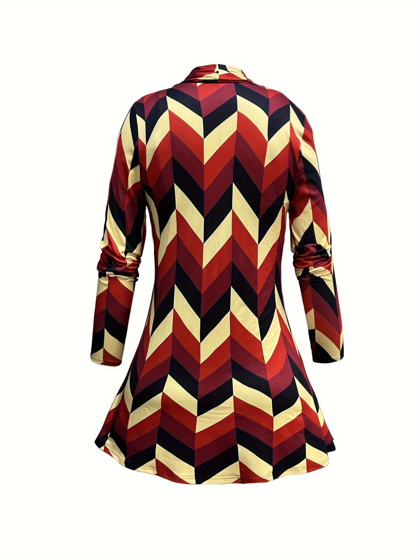 Women's Plus Geometric Print Cardigan & Cami Top & Pants Set