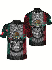 Skull And Eagle Men's Graphic Novelty T shirt Casual Comfy Tees