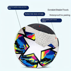 Standard Size 5 Soccer Ball Seamless Football Outdoor Sports Inflatable