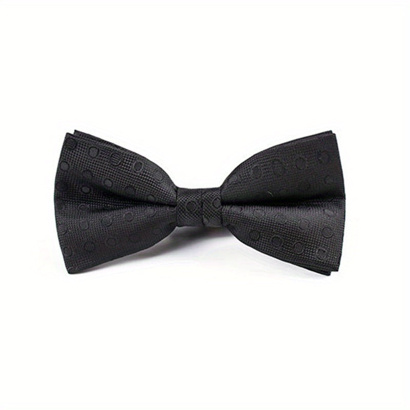 Men's Polka Dot Circle Bow Tie Classic Bow Tie Collar Flower