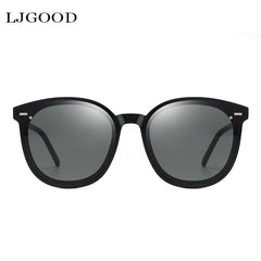 LJGOOD Round Frame Sunglasses Sun Protection Leisure Glasses