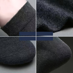 6 Pairs Men's Solid Crew Socks Cotton Blend Casual Unisex Socks