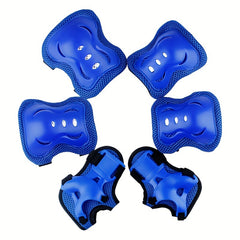 6pcs Kids Roller Skating Knee Pads Set PP Material