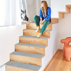 15pcs Non Slip Carpet Stair Treads for Wooden Steps