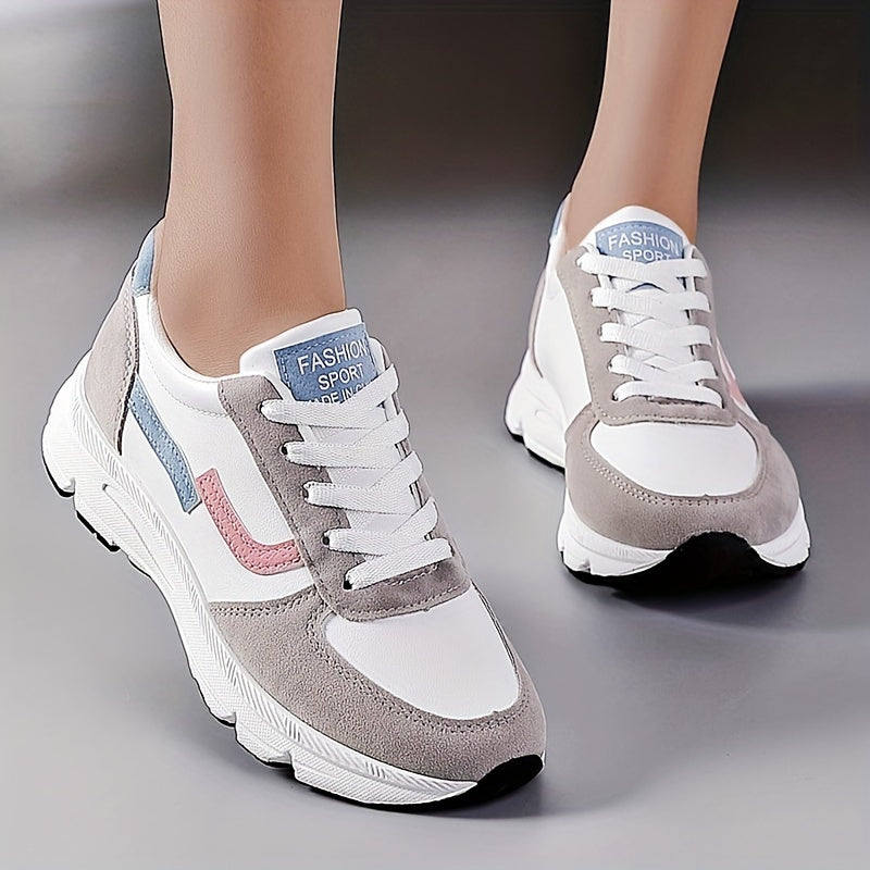 Women's Colorblock Lace-Up Sneakers