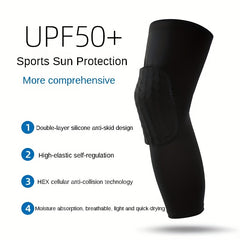 Honeycomb Knee Pad for Basketball Running Protection