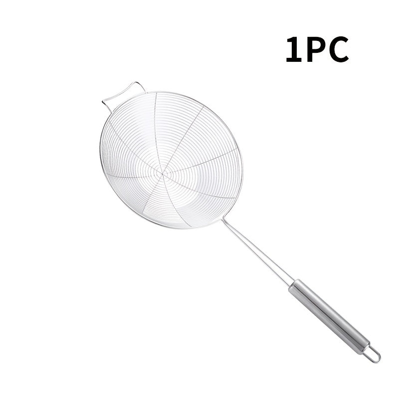 Stainless Steel Skimmer Ladle For Cooking And Frying Dumpling Spoon