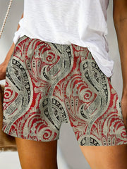 Solid Drawstring Shorts Casual Elastic Waist Wide Leg Shorts Women's Clothing