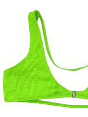 Sexy Bikini Set - Striped Print High Stretch Tank Top & Underwear