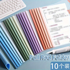 Colorful Gradient Pull Rod Clamp Folders