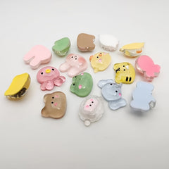 10pcs DIY Transparent Rabbit Resin Charms for Earrings, Hair Accessories