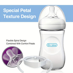 Soft Silicone Newborn Bottle Anti Drop Anti Flatulence Wide Bore