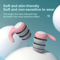 2pcs Waterproof Earplugs for Sleeping Swimming & Travel