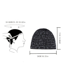 Hip hop Alphabet Hat Men's Heap Hat Couple Headscarf Hat