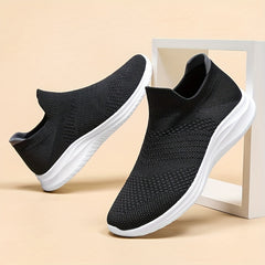 Men's Knitted Slip On Casual Shoes Breathable Lightweight Sock Shoes