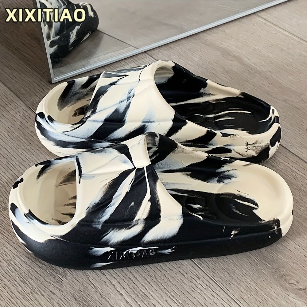 XIXITIAO Boys Non Slip Open Toe Slippers Indoor Outdoor Pool Beach Lightweight