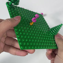 5PCS Flamingo Building Blocks DIY Ornaments for Christmas Toys