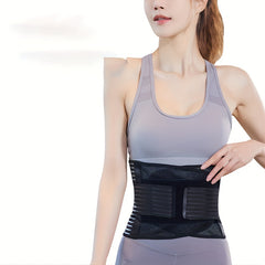 Sports Waist Protector Yoga Fiber Support Fitness Belly Belt Breathable Belt
