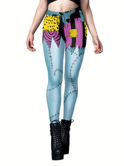 Graphic Print Lifting Leggings Casual Sporty Skinny Leggings Women's Clothing