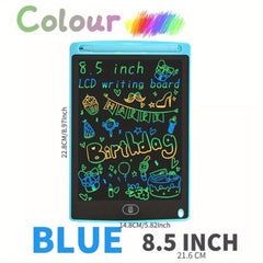 LCD Writing Board For Kids 8.5 Inch - Colorful Doodle Drawing Board
