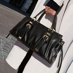 Cobbler Women's Tote Bag with Golden Tone Hardware