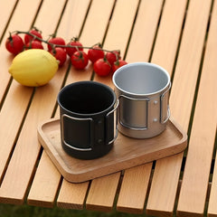 300ml Portable Folding Aluminum Water Cup for Camping Picnic Hiking