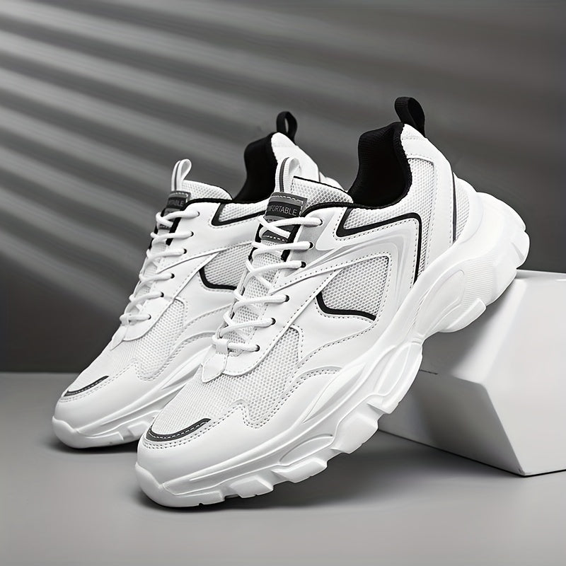 Men's Breathable Mesh Chunky Sneaker Wear-resistant Casual Shoes