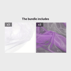 48 Crystal Organza Tulle Sheer Fabric Backdrop Curtains for Wedding