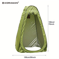 KORAMAN Portable Pop Up Camping Shower Tent Privacy Changing Tent