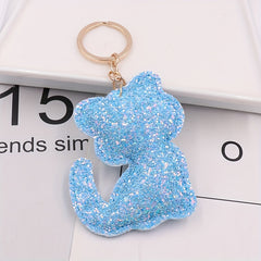 Cat Keychain Keyring Bag Car Key Pendant Decoration Ornament