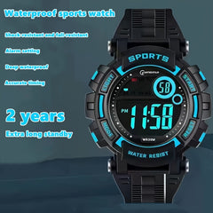 Outdoor Sports Electronic Watch with Function Alarm