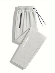 Men's Regular Fit Drawstring Pants for Running Gym