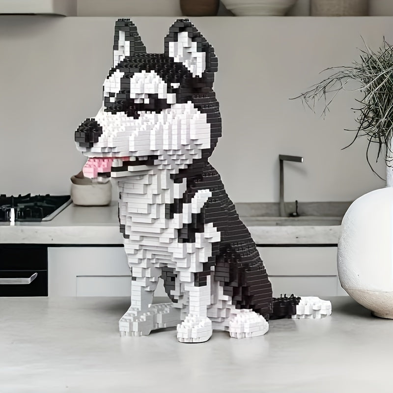 Husky Building Blocks Mini Pet Dog Toy 3D Puzzle Decoration Gift