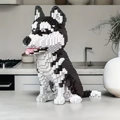 Husky Building Blocks Mini Pet Dog Toy 3D Puzzle Decoration Gift