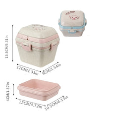 Portable Three-layer Lunch Box Leakproof Bento Box