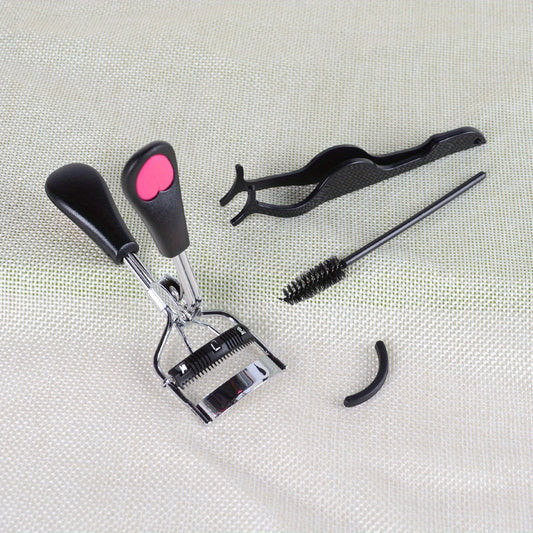 4pcs Eyelash Tools Set False Eyelash Applicator Eyebrow Brush Eyelash Curlers