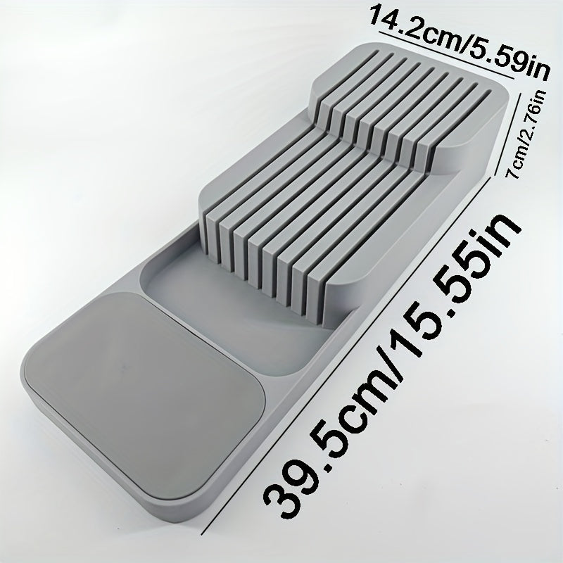 Knife Block Holder Drawer Storage Box Organizer Insert