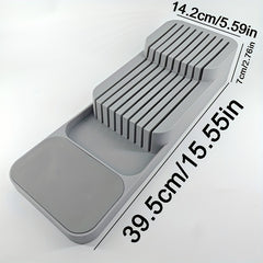 Knife Block Holder Drawer Storage Box Organizer Insert