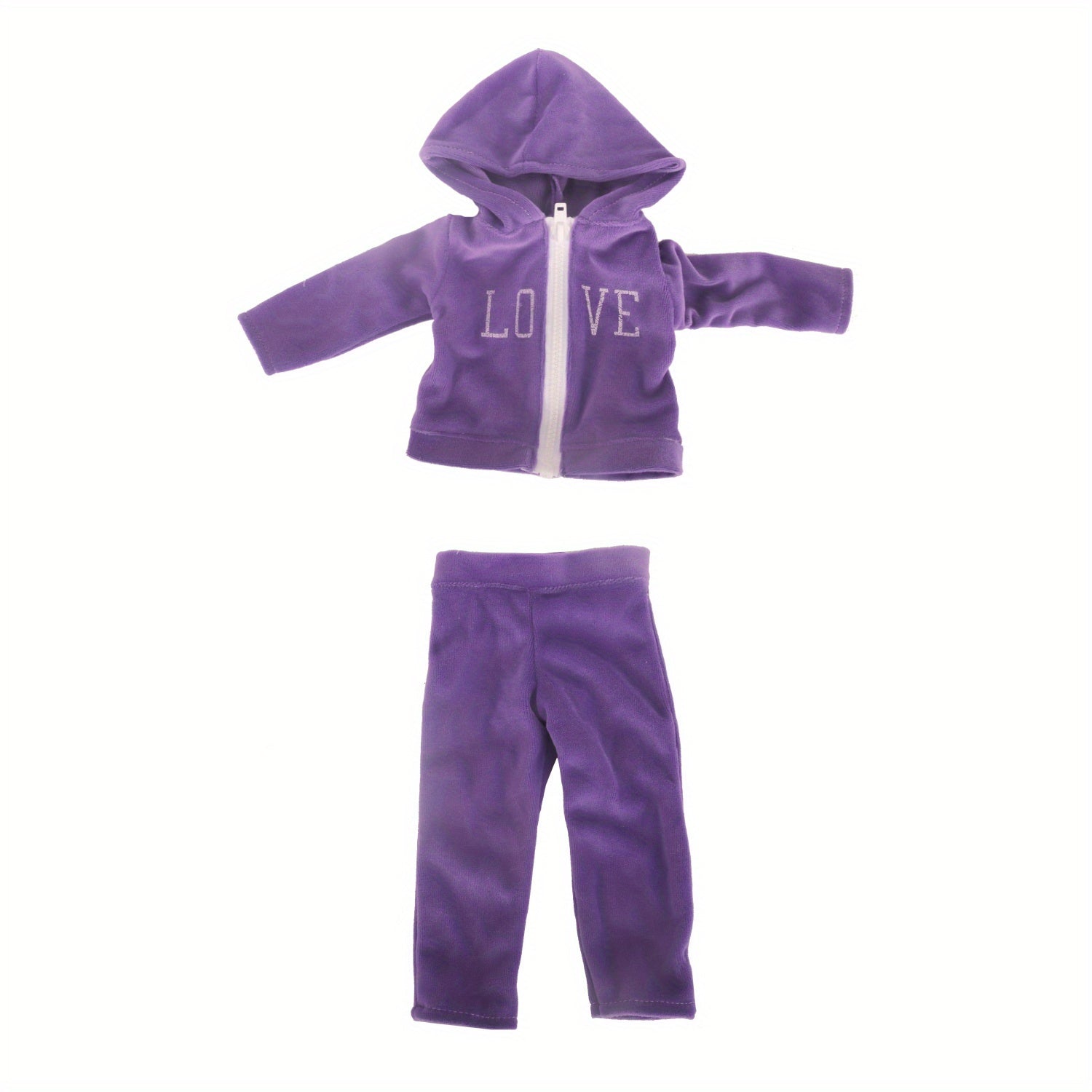18" Doll Purple Casual Suit Winter Coat Pants Sports Clothes