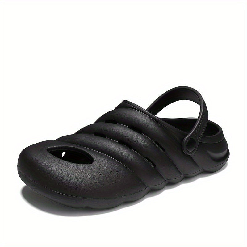 Men's Platform Clogs Hollow Out Garden Shoes