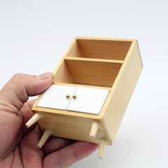 1:12 Dollhouse Wooden Display Cabinet Model Furniture Bookshelf Props