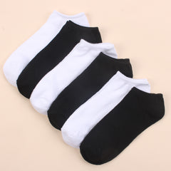6-Pack Women's Striped Cotton Ankle Socks