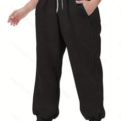 Sports Pants Women's Elastic Waist Stretch Joggers
