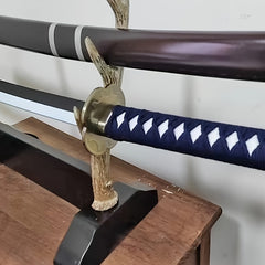 Wooden Anime Sword Wooden Scabbard Long Sword Halloween Cosplay Props