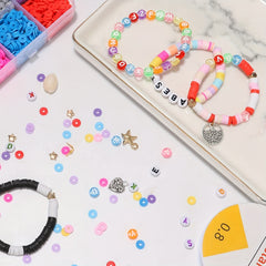 DIY 24 Colors Soft Pottery Beaded Bracelet Necklace Kit